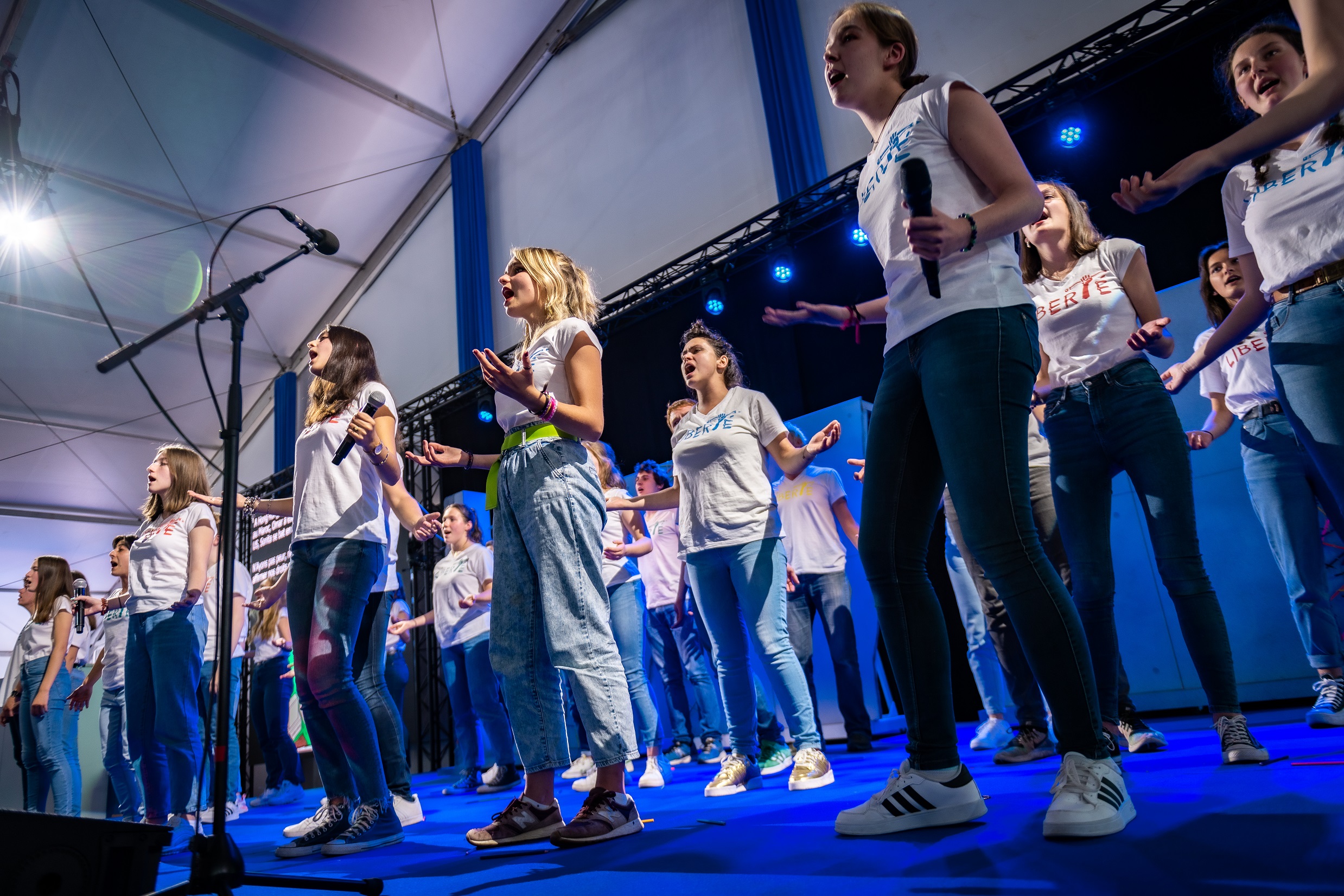 Les jeunes se sont aussi impliqués sur la cérémonie de remise du Prix avec de nombreuses représentations artistiques en lien avec la liberté.