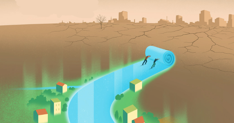 Visuel du rapport mondial des Nations Unies sur la mise en valeur des ressources en eau 2024