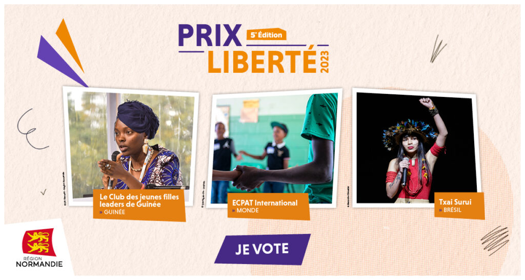 Visuel des 3 nommés pour le Prix Liberté 2023