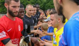 Football match for peace