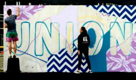 Seb Toussaint peint pour la paix