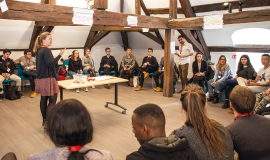 Deliberations of the international panel of judges in Normandy