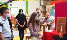 Freedom Prize: the trophy made by students from an high school in L'Aigle, Normandy