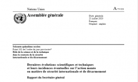 UN Report on Current developments in science and technology 