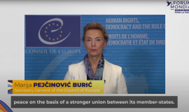 Marija Pejcinovic Buric on the Council of Europe actions about new technologies