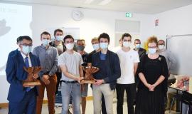 Prix Liberté 2021 : le trophée réalisé par des élèves du lycée Mezeray-Gabriel d'Argentan et du lycée Laplace de Caen