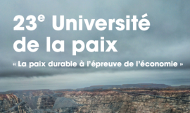 L'Université de la Paix revient du 30 juin au 4 juillet