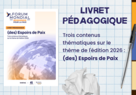 Livret pédagogique Forum mondial Normandie pour la Paix 2026