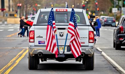 Donald Trump 2024 presidential nomination supporters car rally ©Adobe stock