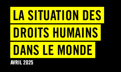 Rapport annuel Amnesty International 2024-2025