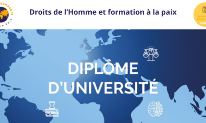 DU droits de l'Homme et formation à la paix
