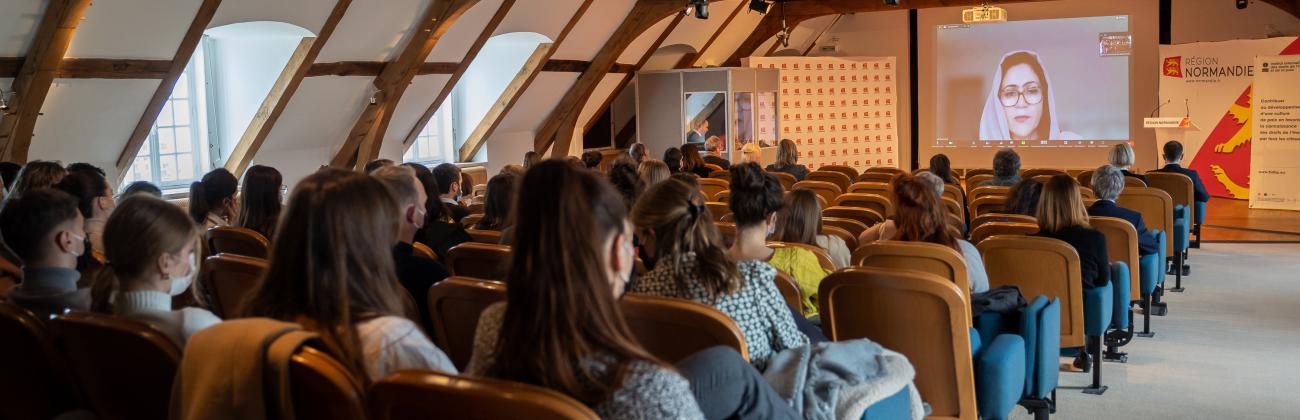 Fawzia Koofi par Grégory Forestier - Institut international des droits de l’Homme et de la paix 